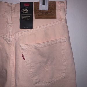 High Loose Taper Premium Levi’s - Pastel Pink